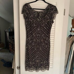 Pisarro Nights Beaded Cocktail Dress